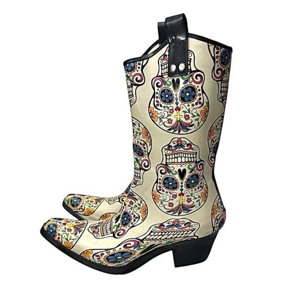 Blazin Roxx Outdoor Boots Womens Roxy Cowgirl Rain Snip Pull On 58104 Size 10 M - Picture 9 of 10